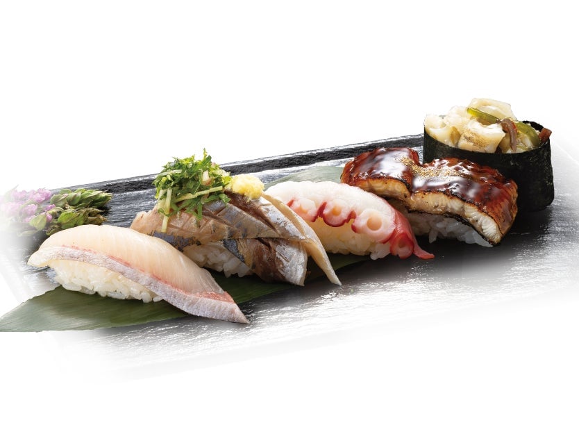 Season's Popular Summer Special Assorted Five Sushi — ¥1,265 (tax included)
