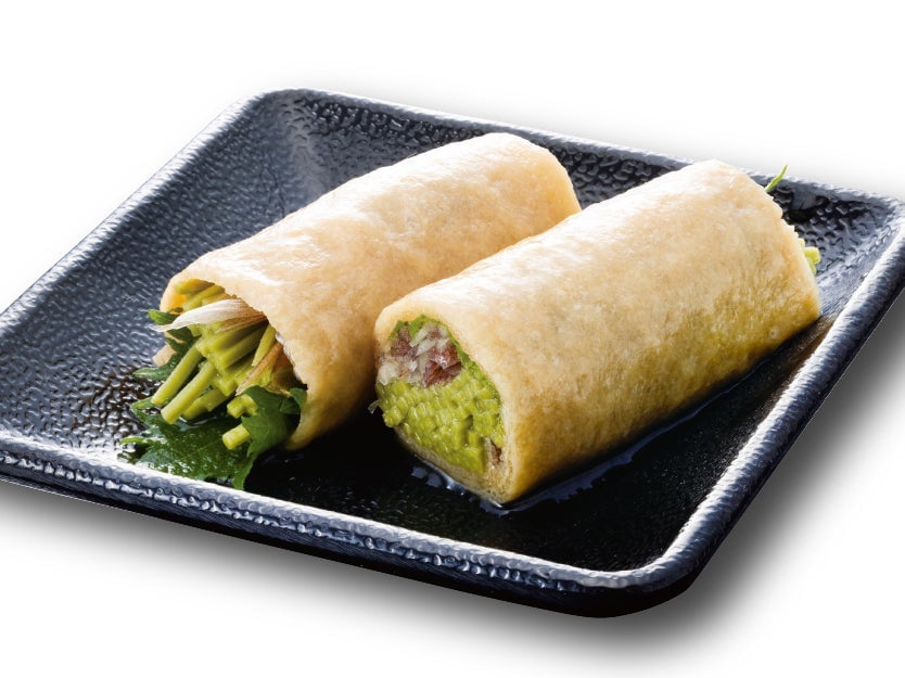 Dashi-Flavored Tea Soba Inari — ¥407 (tax included)