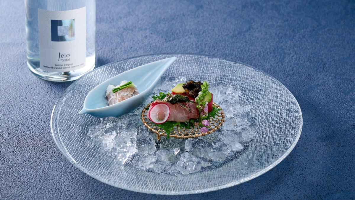 'Reiou Crystal Kimoto Junmai Daiginjo' to pair with sashimi (image)