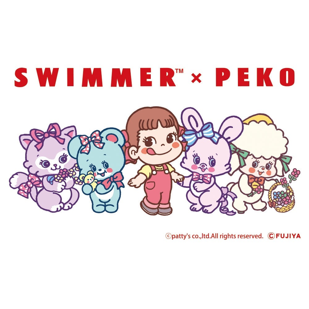 SWIMMER×PEKO Collaboration Sweets and Goods at Fujiya Confectionery Stores in Japan From July 10