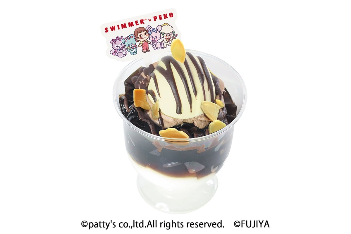 SWIMMER×PEKO Collaboration Sweets and Goods at Fujiya Confectionery Stores in Japan From July 10