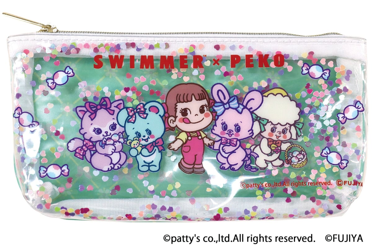 SWIMMER×PEKO Collaboration Sweets and Goods at Fujiya Confectionery Stores in Japan From July 10