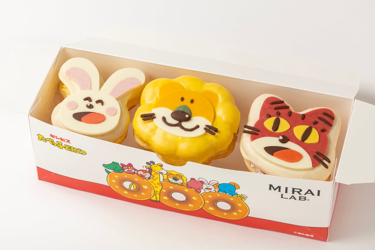 Tabecco Animal Donuts Select 3-Flavor Box — ¥2,400