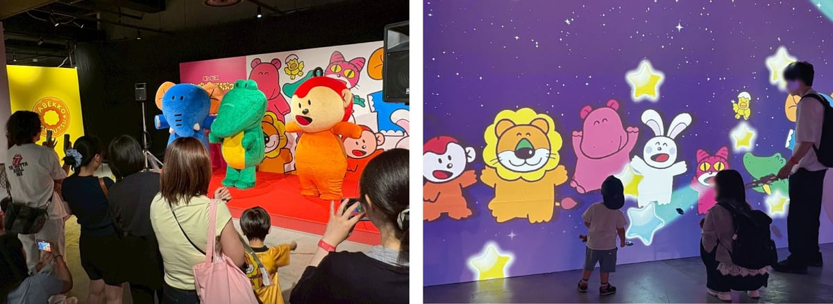 To celebrate the opening, in addition to the elephant, a crocodile and a monkey made a surprise appearance!