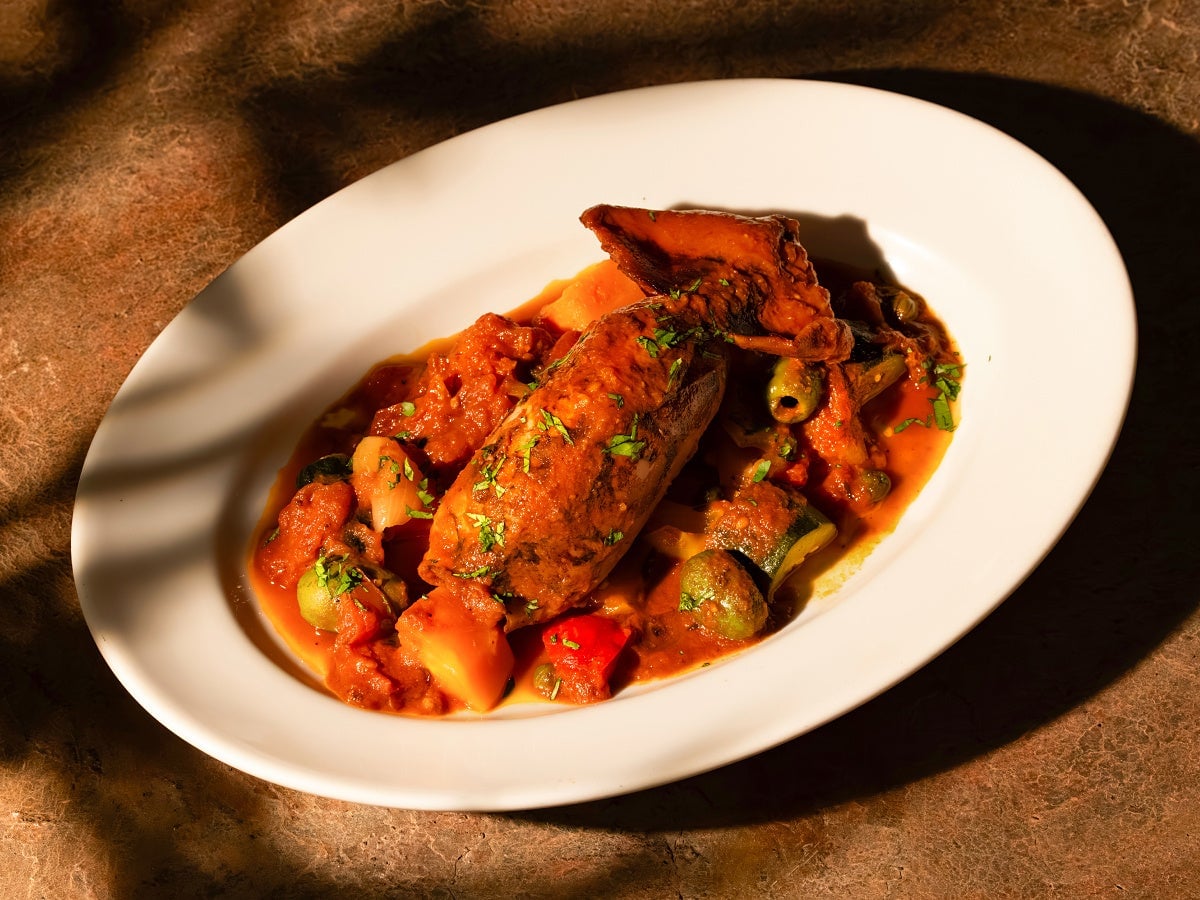 Stuffed squid with couscous — ¥2,090 (tax included)
