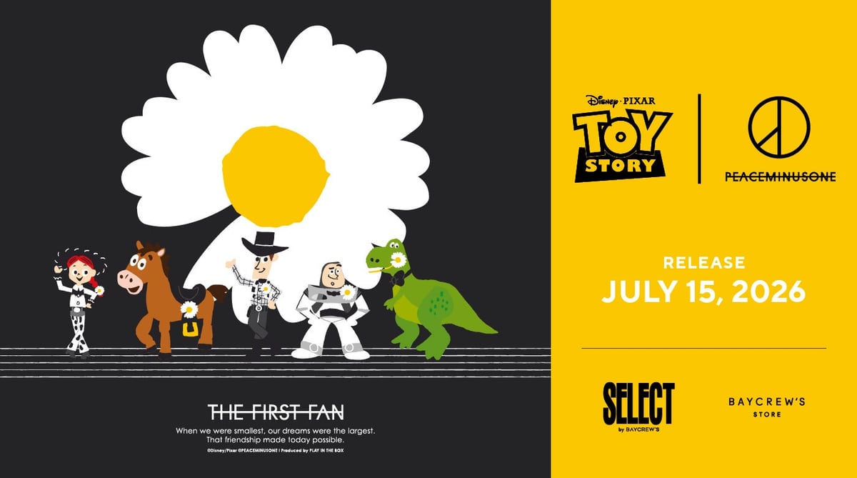 TOY STORY x PEACEMINUSONE Collection Launches in Japan From July 15