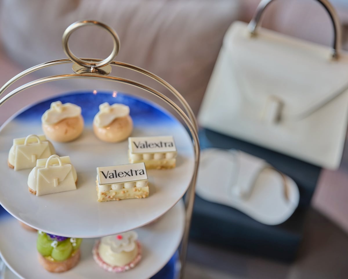 Valextra × The Ritz-Carlton Fukuoka Afternoon Tea with prices starting at ¥8,800 (tax included)