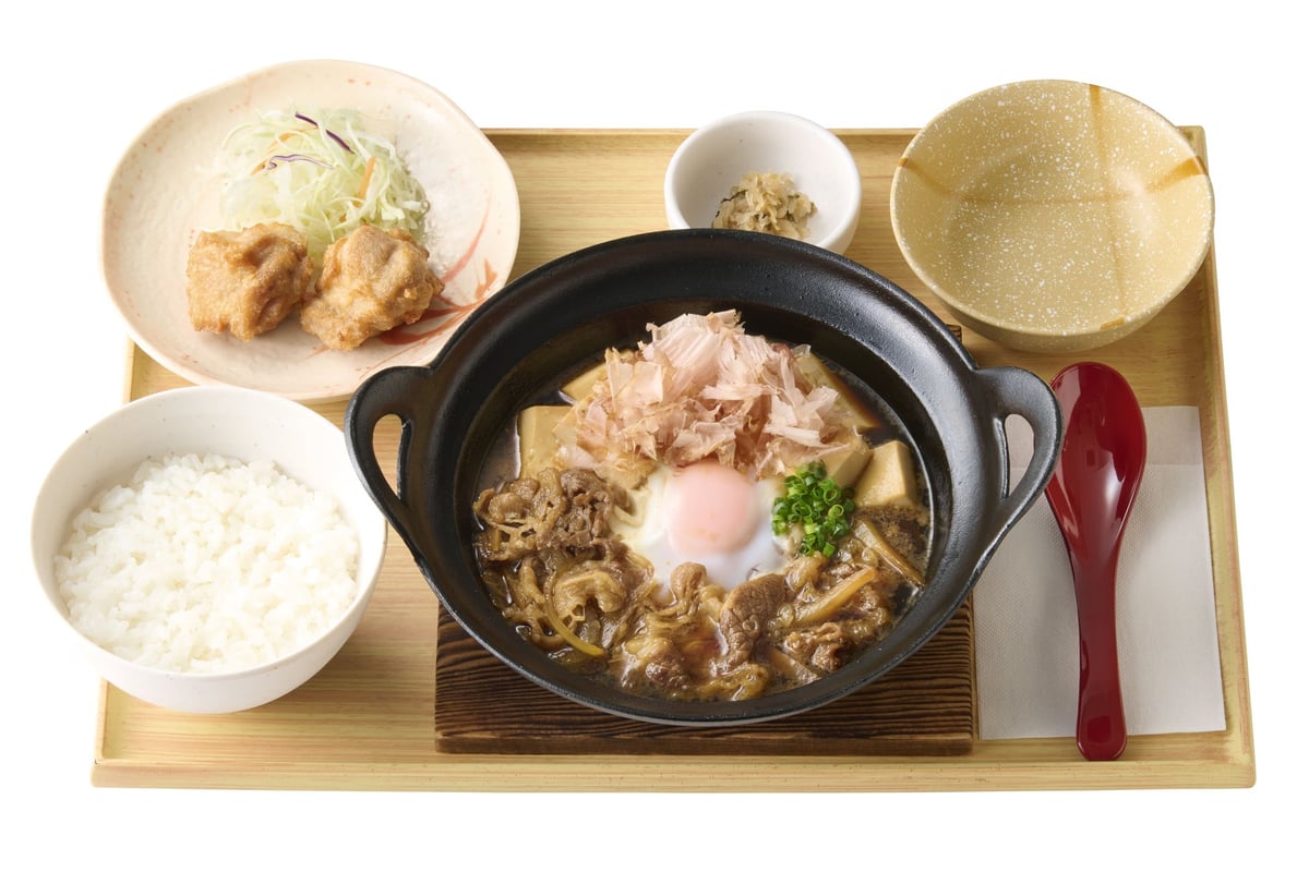 ~dashi aroma~ Fried Chicken Small Bowl Included Beef Tofu Set Meal ¥1,250 (tax included)