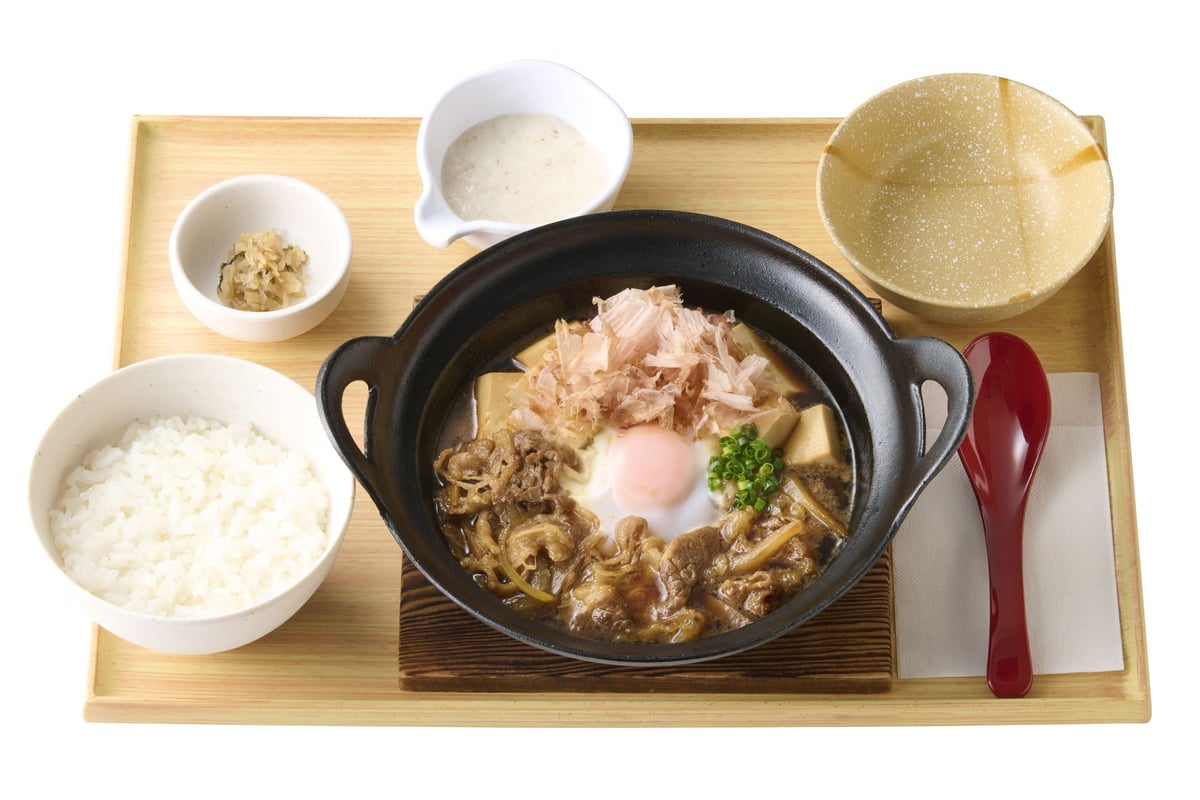 ~dashi aroma~ Beef Tofu and Domestic Grated Yam Set Meal ¥1,070 (tax included)