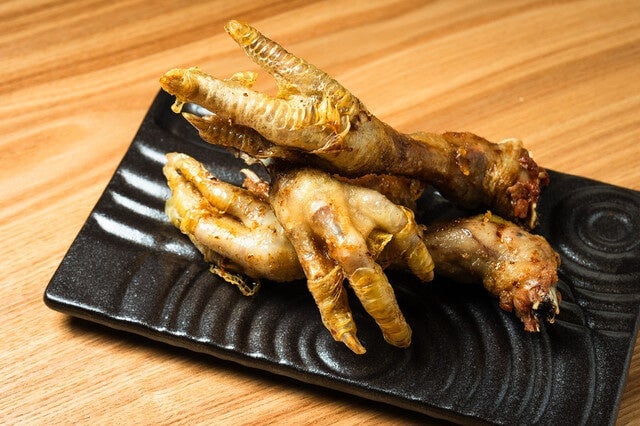 A dish of chicken foot 'Momiji' fried as is