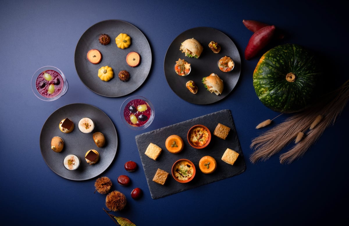 Afternoon tea featuring rich autumn flavors