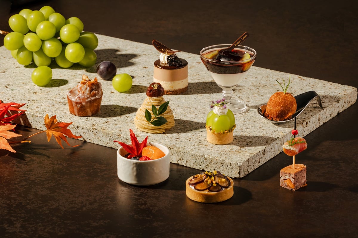 Autumn Harvest Afternoon Tea Featuring Shine Muscat at Tokyo Bay Shiomi Prince Hotel