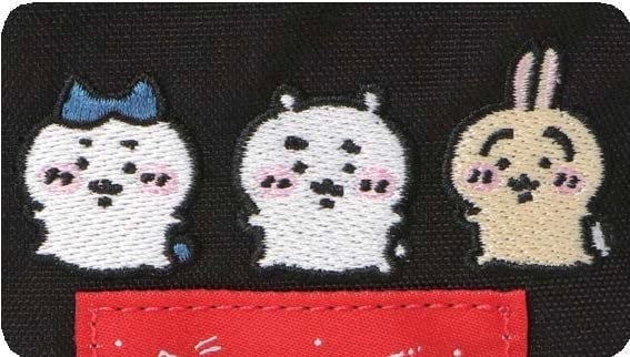 The embroidery features two designs: 'Hachiware', 'Chiikawa', and 'Usagi'.