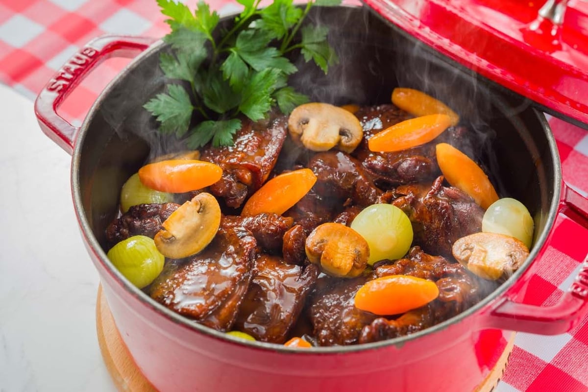 Coq au Vin (Chicken in Wine)