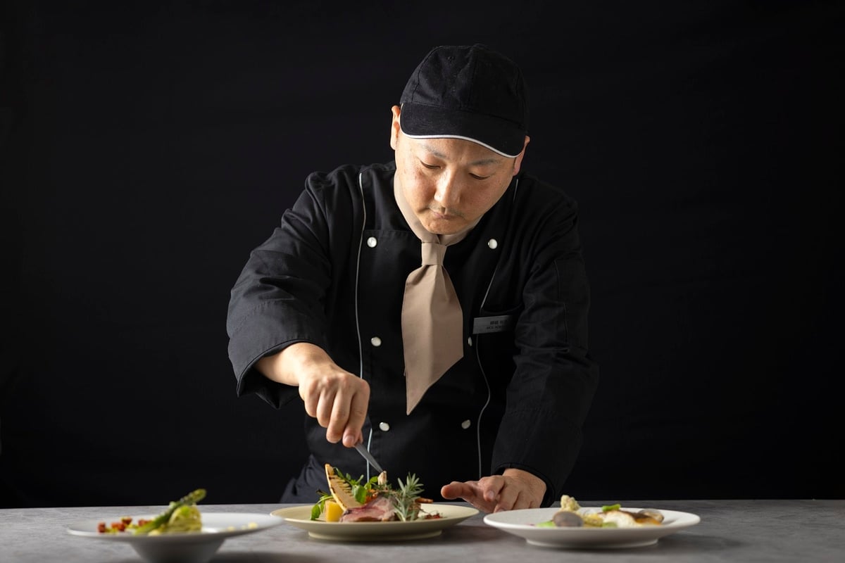 Chef Ogawa Yuhei at the Restaurant