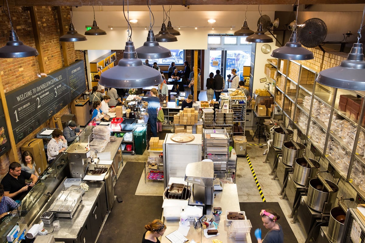Factory & Cafe San Francisco interior