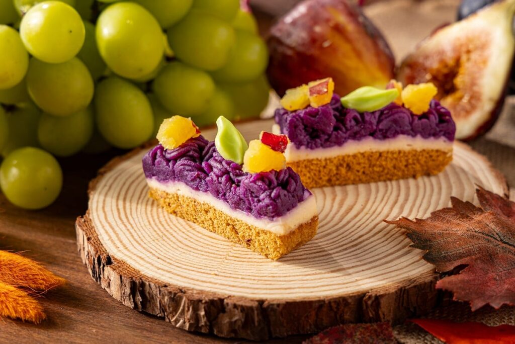 Purple Sweet Potato Mont Blanc Cake