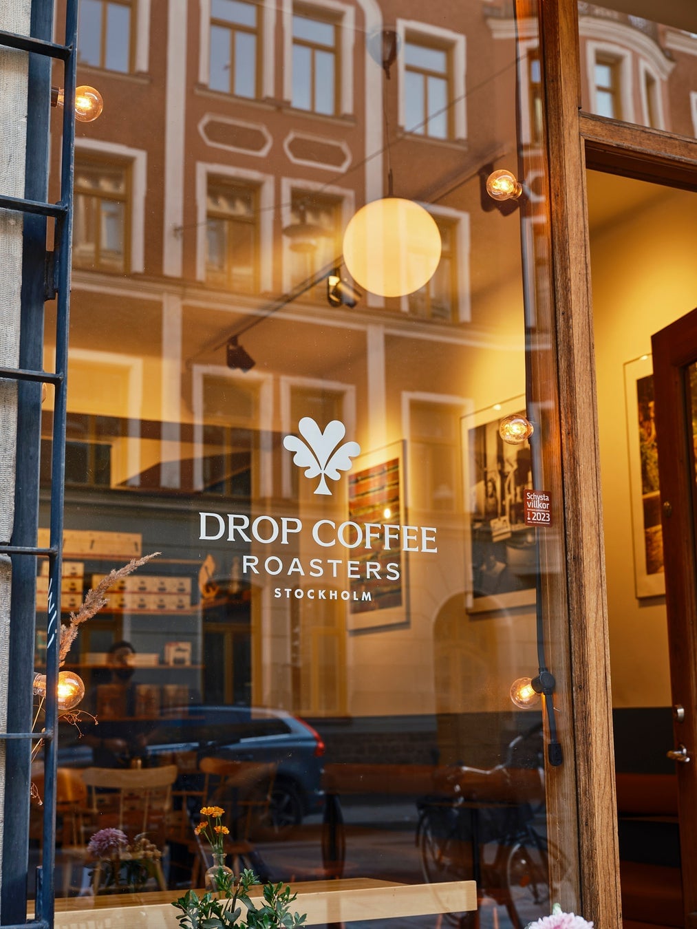 Exterior of Drop Coffee in Stockholm, their home city