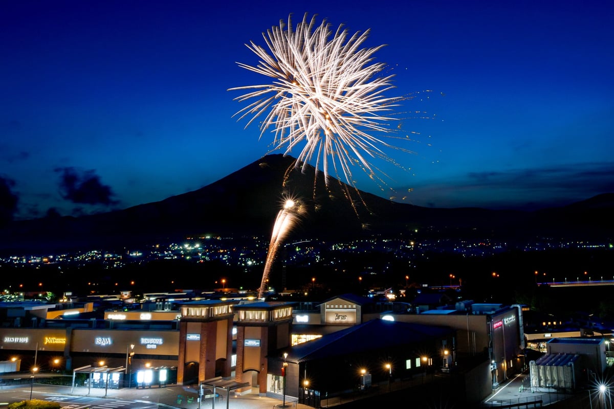 Fireworks display scene