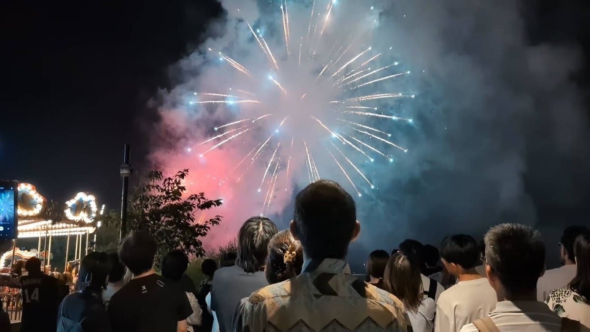 Fireworks display scene