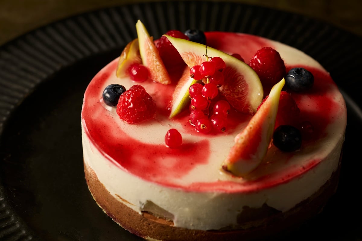 Pear and fig mousse