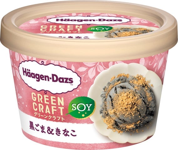 Haagen-Dazs Launches New Green Craft Mini Cup 'Black Sesame & Kinako' in Japan