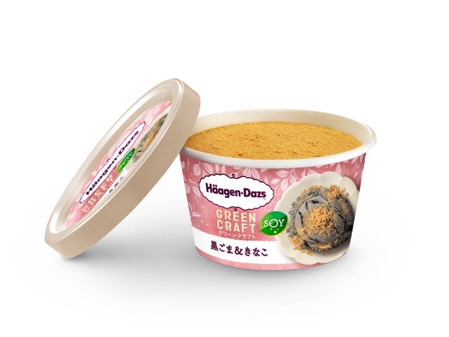 Haagen-Dazs Launches New Green Craft Mini Cup 'Black Sesame & Kinako' in Japan