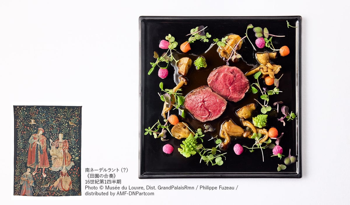 Renaissance Art Collaboration Menu at Hiramatsu Cafes in Tokyo's National Art Center