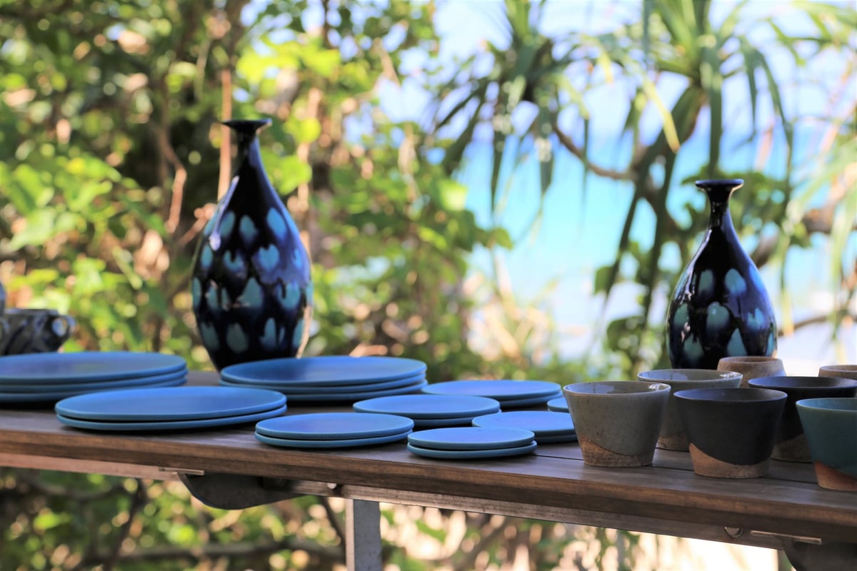 The event is held at the 'Seaside Terrace' on the cliff and the elevated 'Ooyane Deck' with views of the beach
