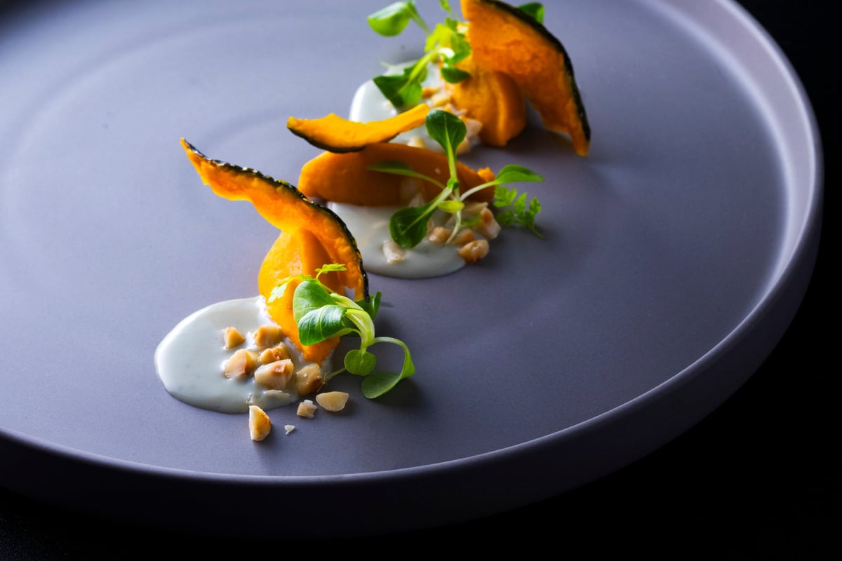 Pumpkin Gnocchi with Amaretto and Gorgonzola