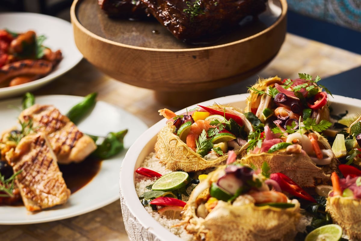 Mediterranean and Spanish cuisine-themed buffet "Flavors of Spain" *Please note this is an image. Actual menu items may differ.