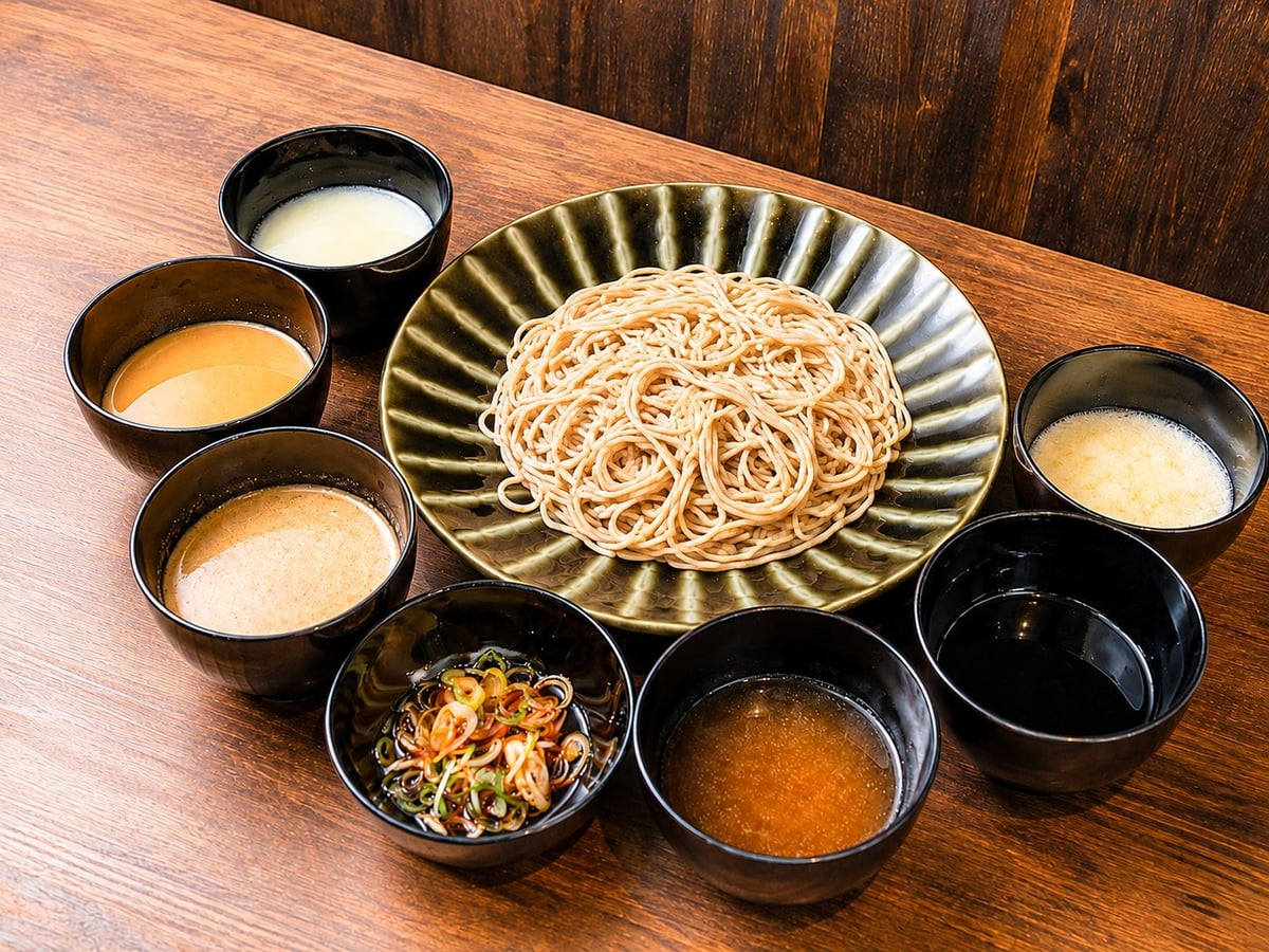 Standard all-you-can-eat soba for ¥980.
