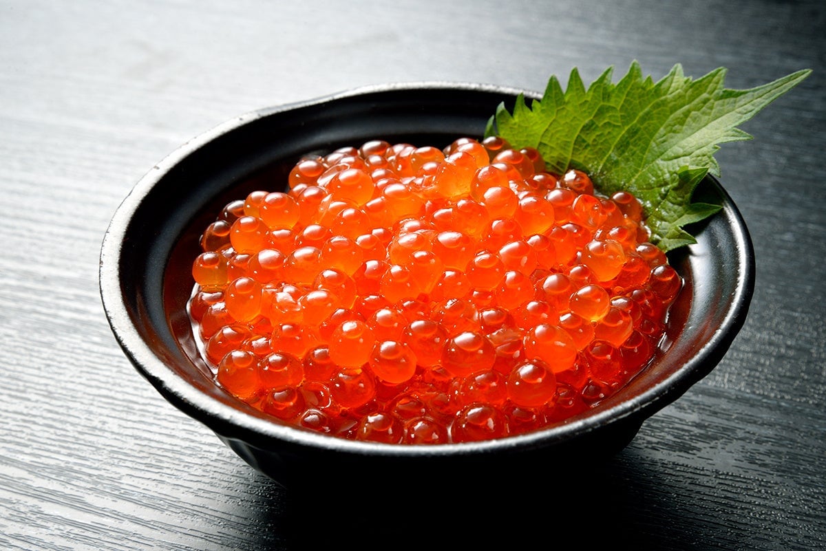 Salmon roe soy sauce pickled (masu) — ¥1,100 (tax included) per 100g