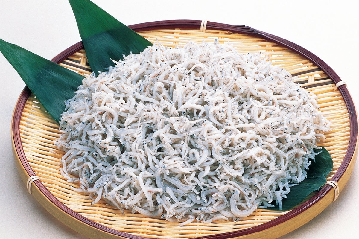 Shirasu dried small whitebait — ¥300 (tax included) per 100g