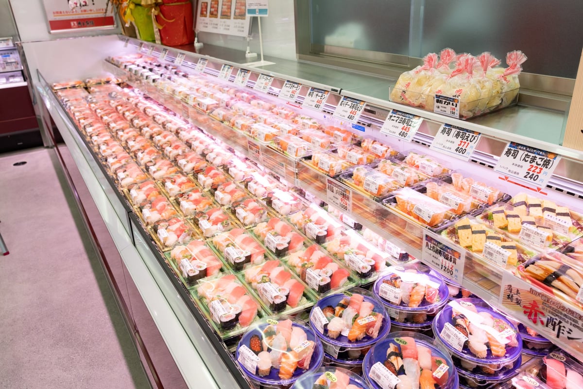 We offer sushi from single servings to large groups