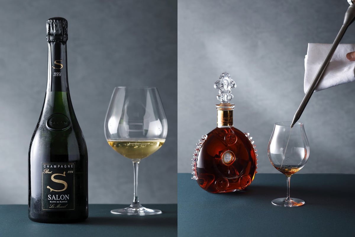 Limited-Edition Champagne and Cognac at BAR S Ginza