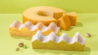Limited-Time Baumkuchen Shop Opens in Nagoya with Pistachio Flavor