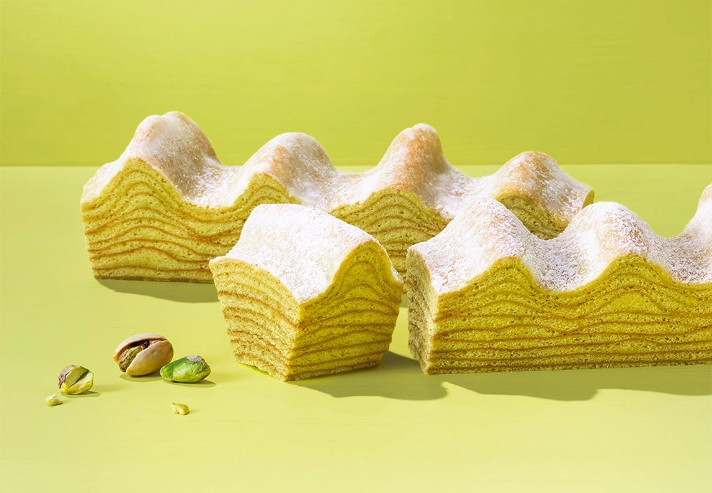 Limited-Time Baumkuchen Shop Opens in Nagoya with Pistachio Flavor