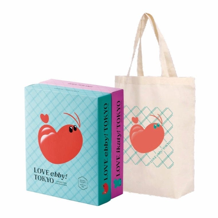 The eco-bag set includes 10 bags of snacks and one original eco-bag, totaling ¥2,916 (tax included).