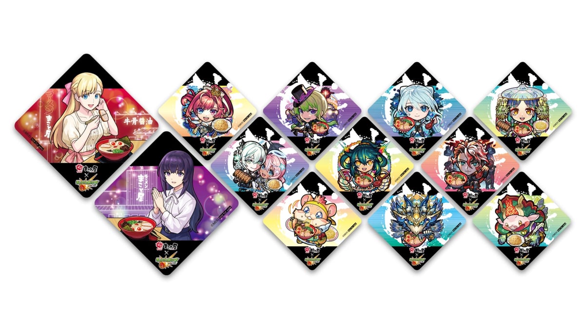 All 12 types of limited edition coasters