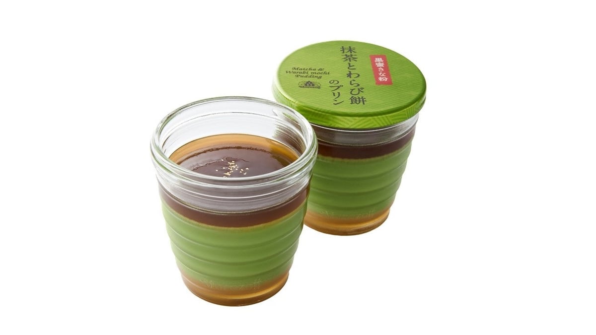 New Matcha and Warabi Mochi Pudding Debuts at Morozoff Japan