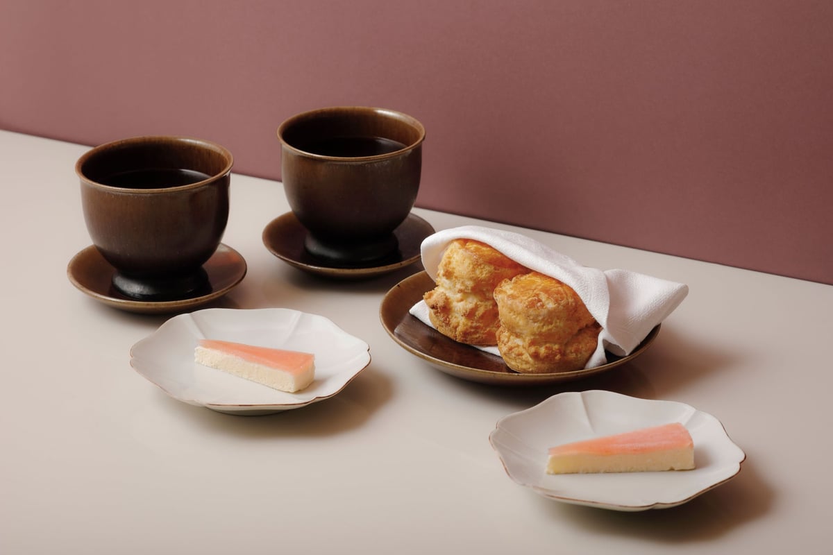 ■Scone with Clotted Cream and Apple Jelly - Beni Fūki, Kyoto