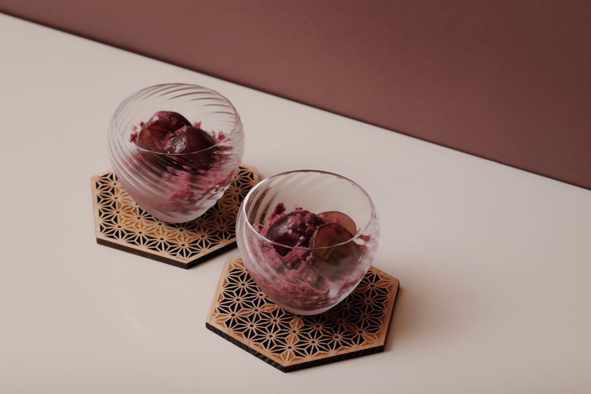 ■Grape and Walnut Granita
