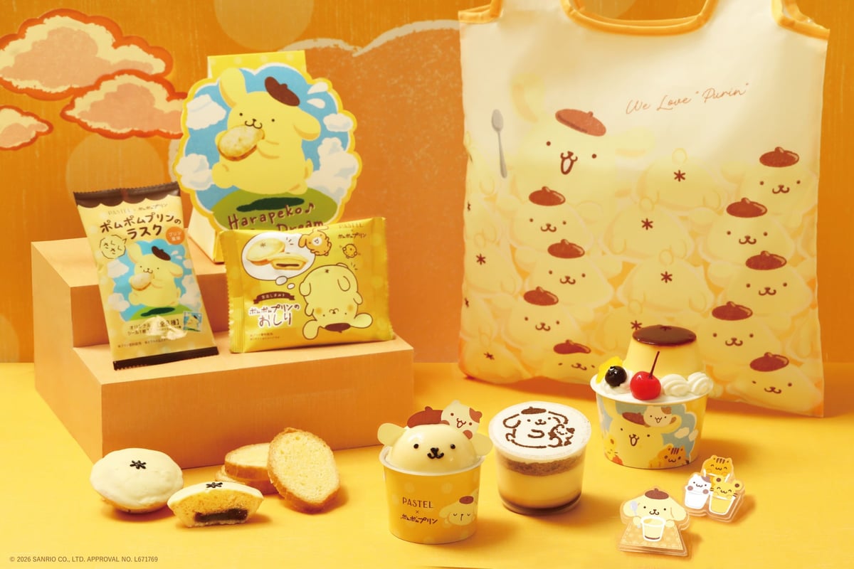 Pastel and Pompompurin Collaboration Returns with New Desserts Across Japan