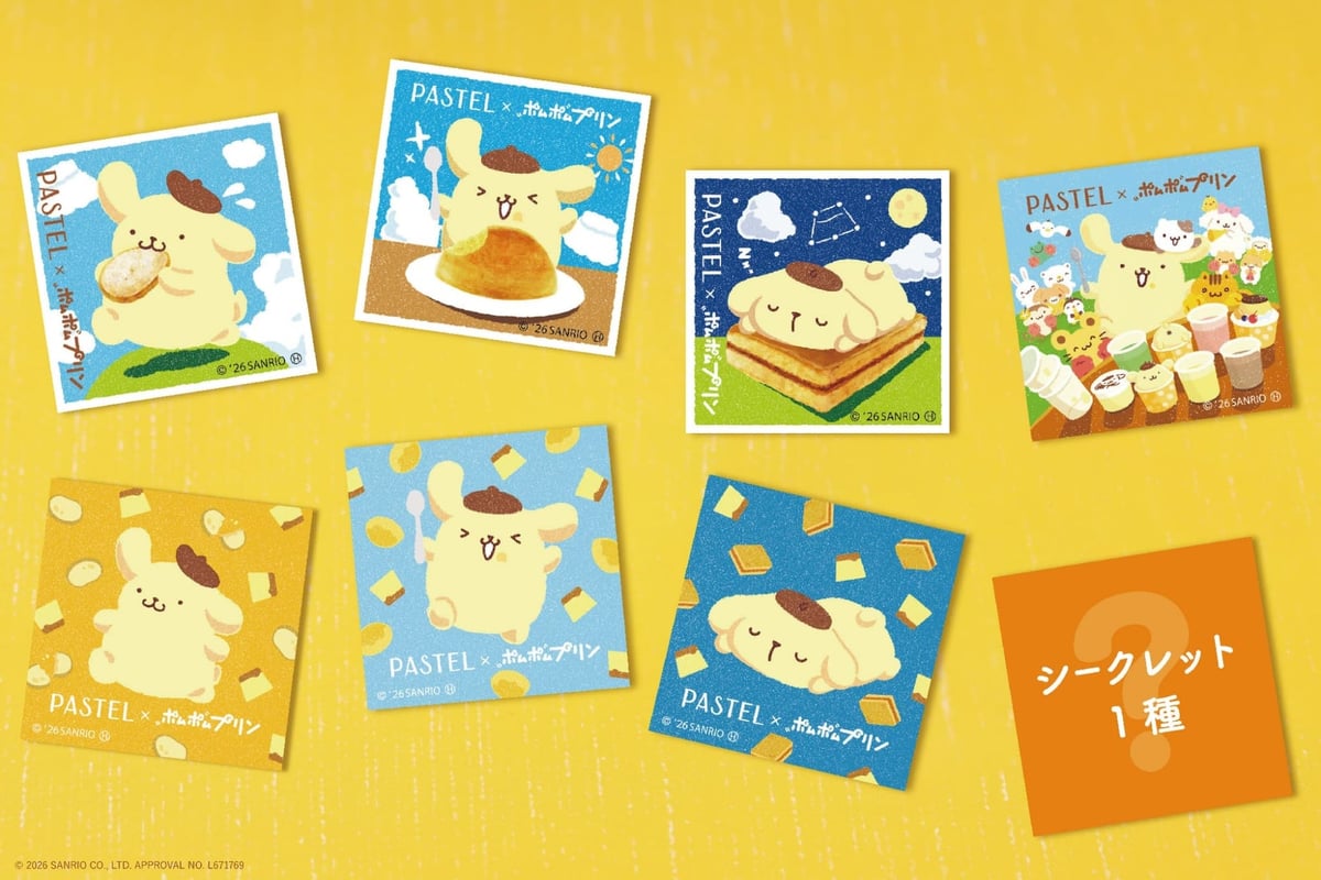 Pastel and Pompompurin Collaboration Returns with New Desserts Across Japan