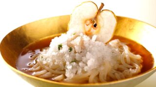 pear udon matsusaka pork cold shabu udon hotel new otani tokyo 01