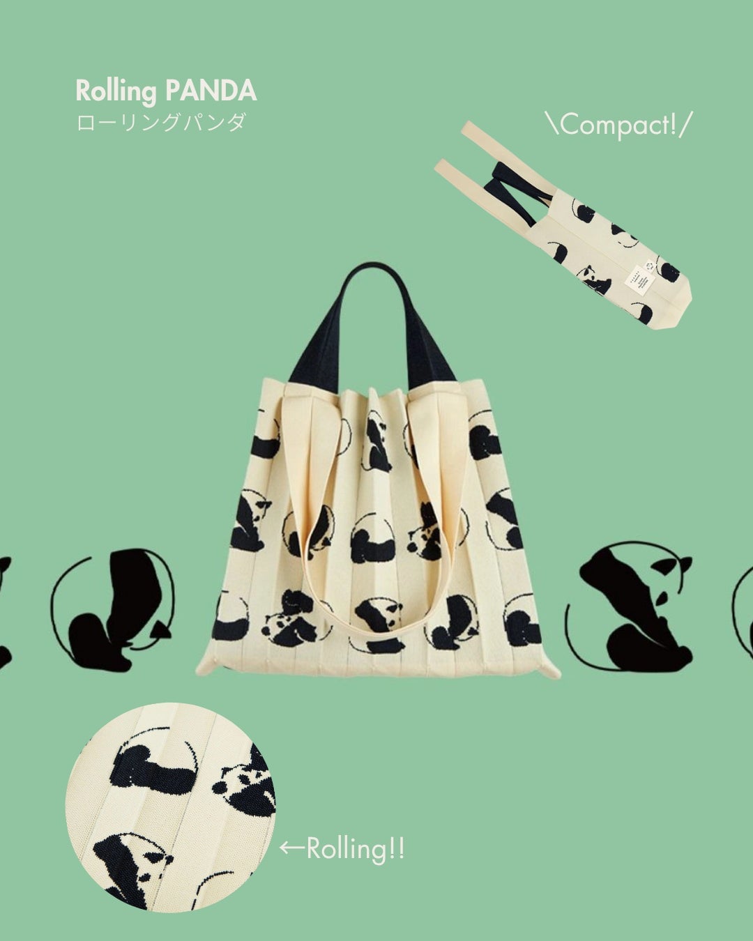 Giant Panda 2-Way Shopper Bag