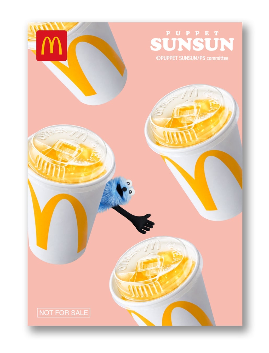 Puppet Sunsun Stickers Debut with McDonald's Happy Set in Japan From August 28