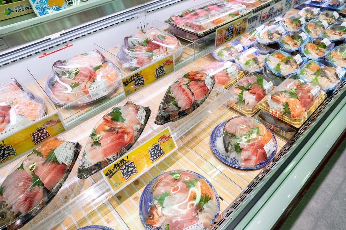 Various sashimi assortments including whole fish presentations are also available!