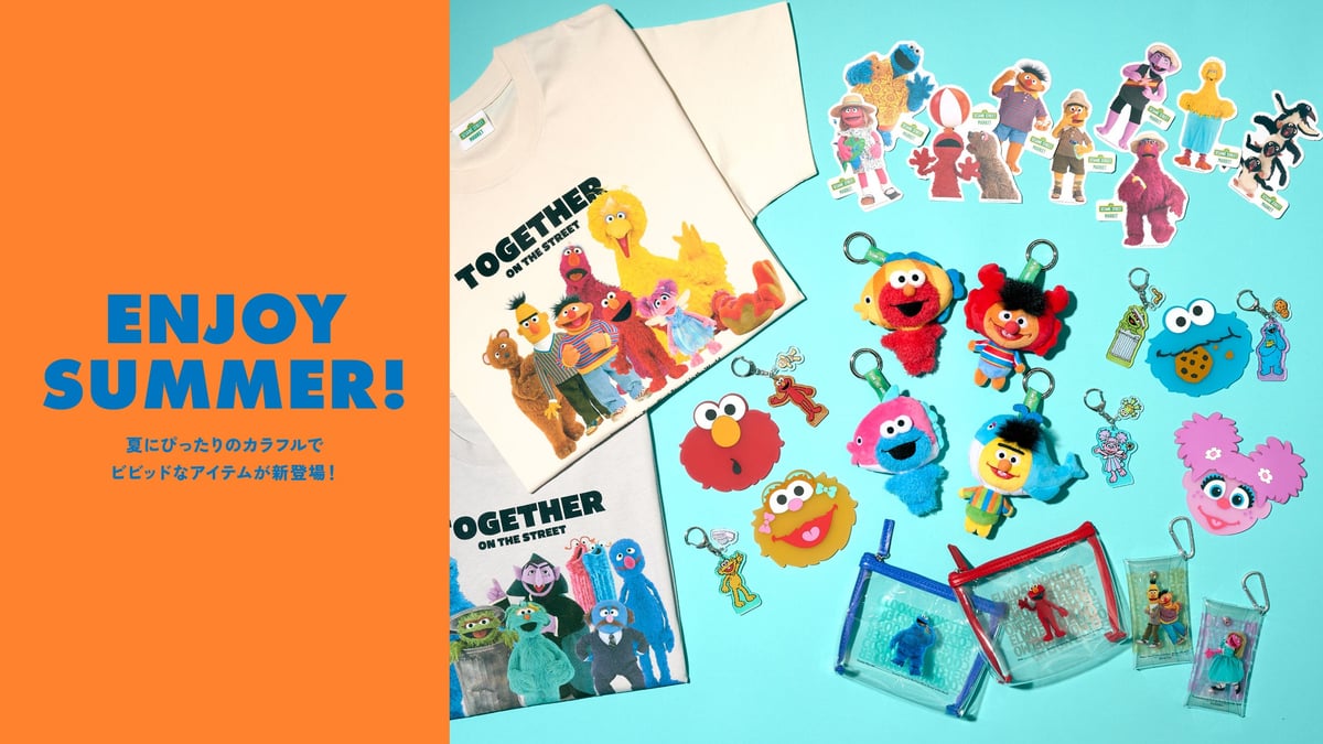 Japan Debut: Sesame Street Market Launches Colorful Summer Collection in Ikebukuro and More
